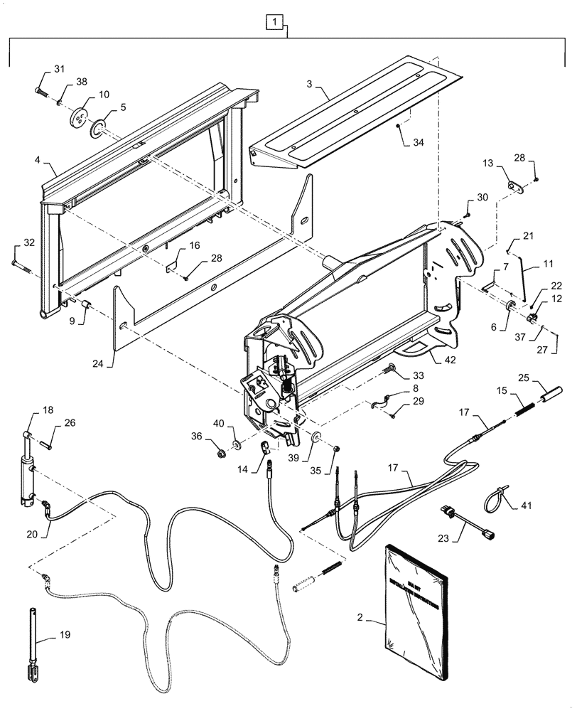 Схема запчастей Case IH 7088 - (88.100.60[04]) - DIA KIT, HEADER ADAPTER (88) - ACCESSORIES