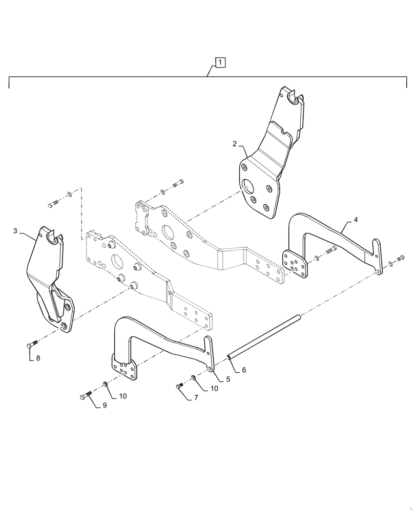Схема запчастей Case IH L775 - (39.100.321[01]) - VAR - 713749006 - UPRIGHTS, MOUNTING PARTS (BEFORE MAR 30 2017) (39) - FRAMES AND BALLASTING