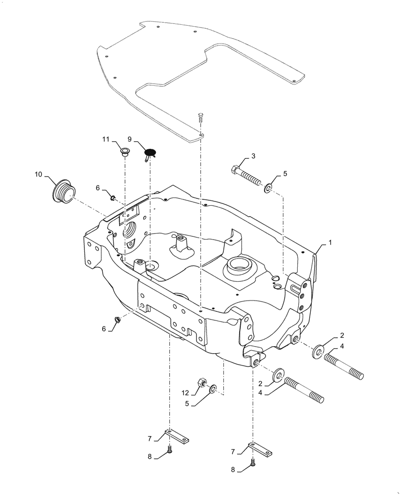 Схема запчастей Case IH PUMA1804 - (25.100.AV[07]) - FRONT AXLE SUPPORT (25) - FRONT AXLE SYSTEM