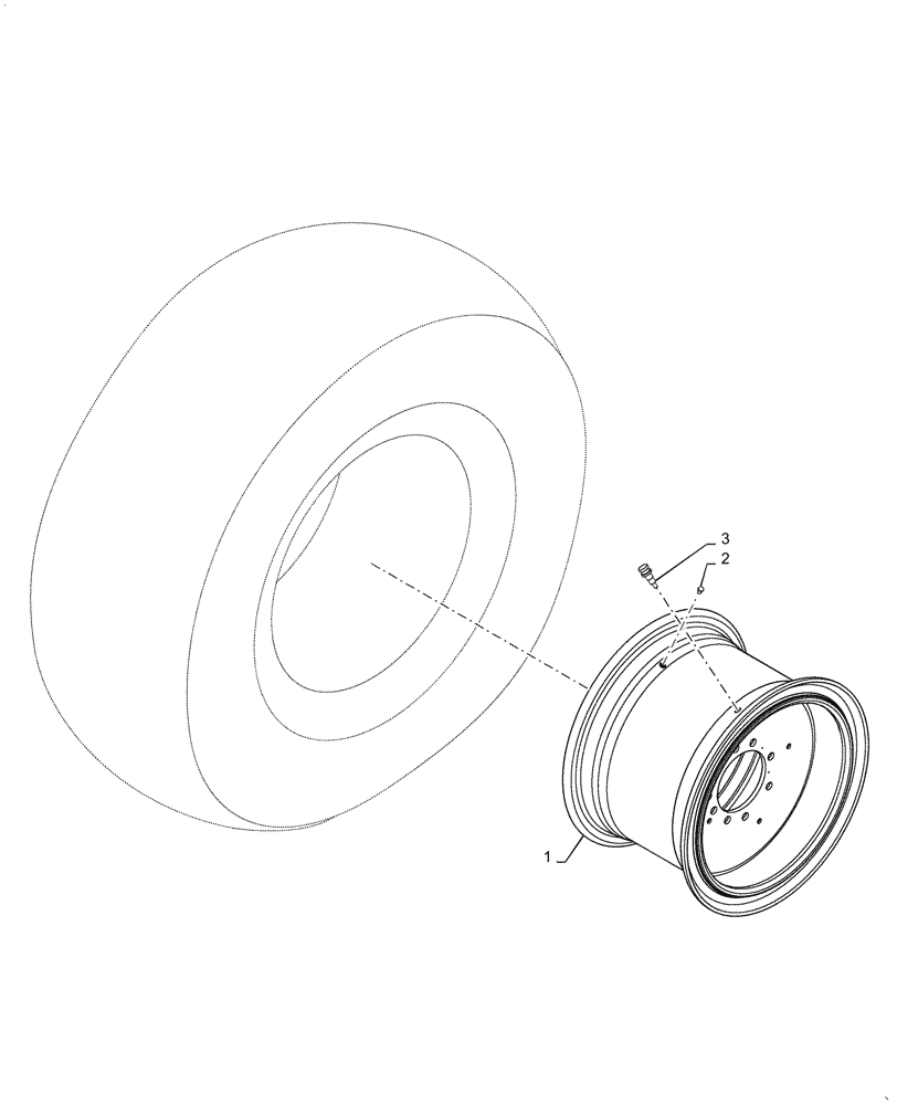 Схема запчастей Case IH 5088 - (44.511.AE) - STEERING WHEEL ASSY (44) - WHEELS