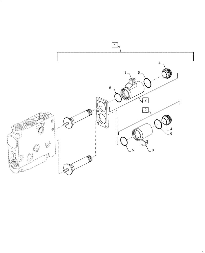 Схема запчастей Case IH PUMA1654 - (35.204.BE[17]) - REMOTE CONTROL VALVE, COMPONENTS (35) - HYDRAULIC SYSTEMS