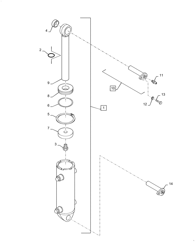 Схема запчастей Case IH PUMA1804 - (35.100.BI[03]) - HYDRAULIC LIFT CYLINDER (35) - HYDRAULIC SYSTEMS