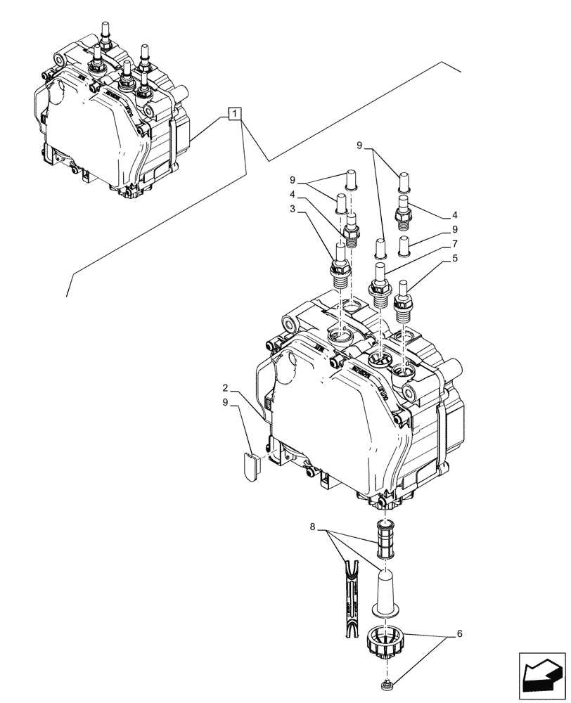 Схема запчастей Case IH FARMALL 120A - (55.011.01[02]) - VAR - 391270 - SUPPLY MODULE (55) - ELECTRICAL SYSTEMS