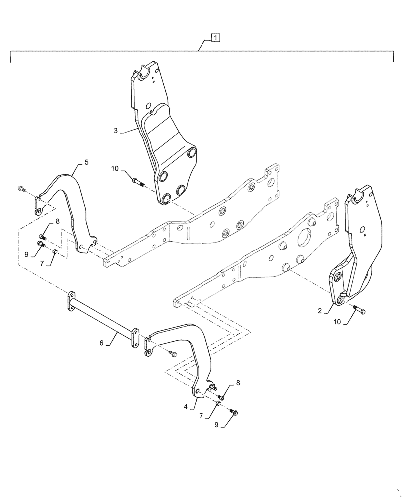 Схема запчастей Case IH L765 - (39.100.271[02]) - VAR - 713748006 - UPRIGHTS, MOUNTING PARTS (AFTER NOV 1 2015) (39) - FRAMES AND BALLASTING