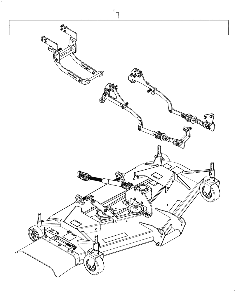 Схема запчастей Case IH MW272S - (58.910.AB[12]) - VAR - 717966226 - MOWER DECK ASSY, CL 3, T4 (WHOLEGOODS) (58) - ATTACHMENTS/HEADERS