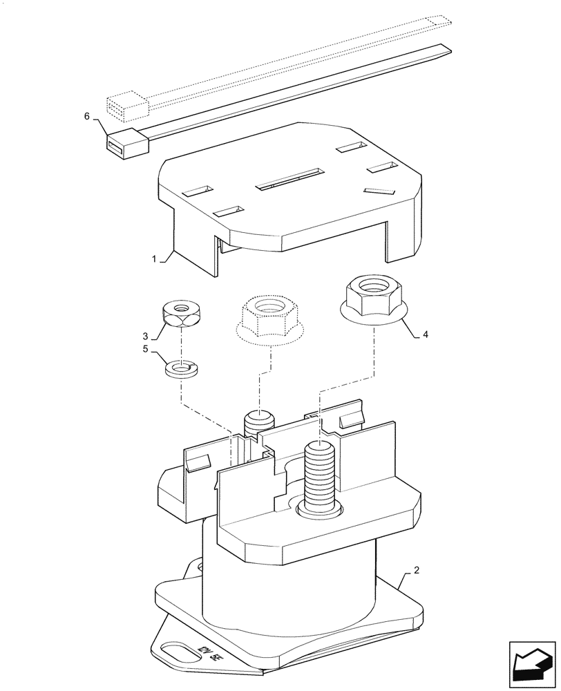 Схема запчастей Case IH 6088 - (55.201.AG) - START RELAY (55) - ELECTRICAL SYSTEMS