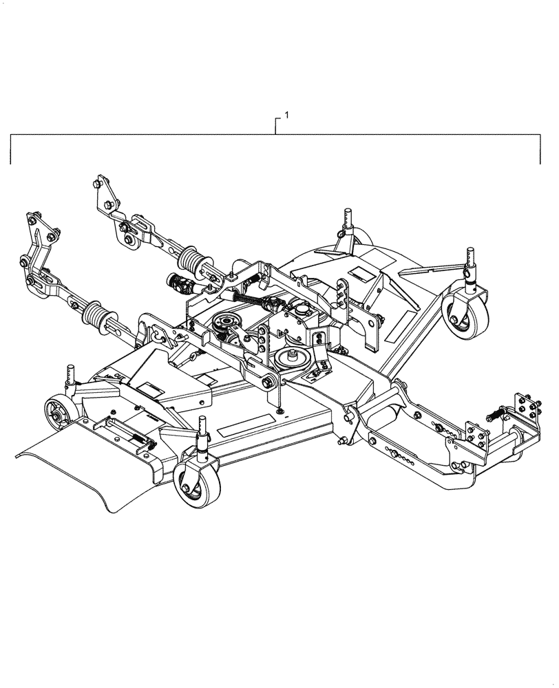 Схема запчастей Case IH MW266S - (58.910.AB[04]) - VAR - 717966256 - MOWER DECK ASSY, ECONOMY MOUNTING (WHOLEGOODS) (58) - ATTACHMENTS/HEADERS