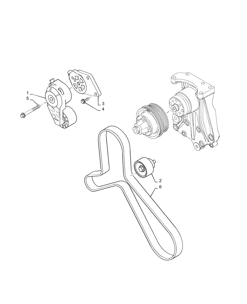 Схема запчастей Case IH PUMA1804 - (10.414.AE[01]) - BELT TENSIONER (10) - ENGINE