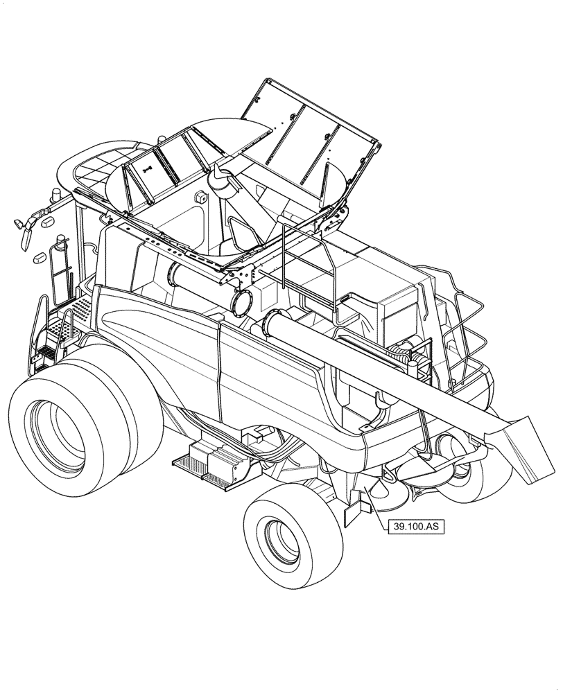 Схема запчастей Case IH 7088 - (39.000.00) - SECTION INDEX - FRAMES AND BALLASTING (39) - FRAMES AND BALLASTING