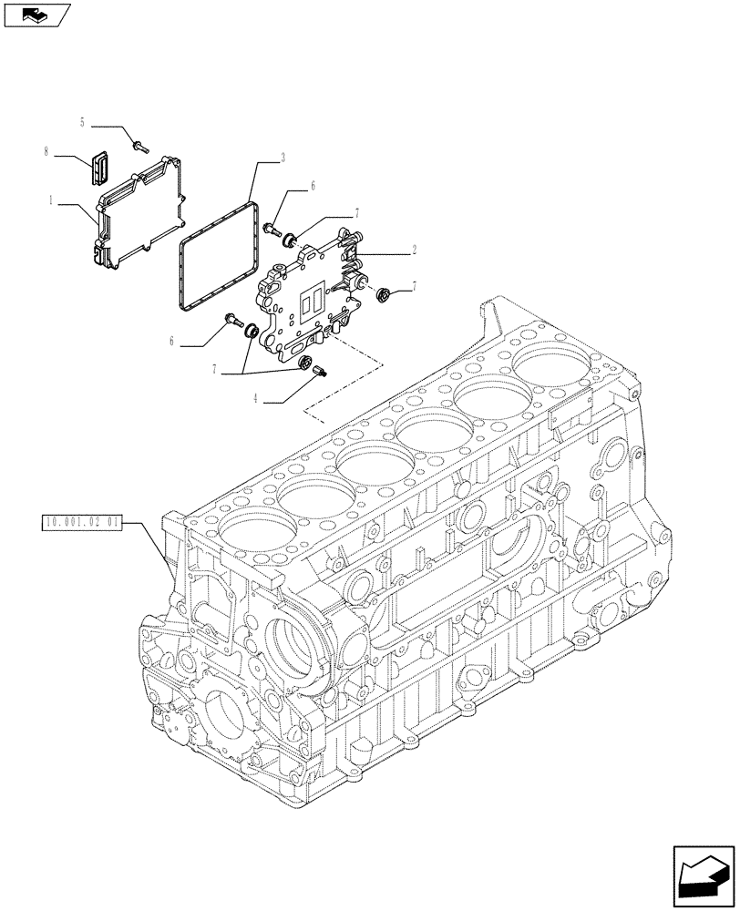 Схема запчастей Case IH F3AFE613A A002 - (55.440.01) - ELECTRONIC INJECTION (504188407) (55) - ELECTRICAL SYSTEMS