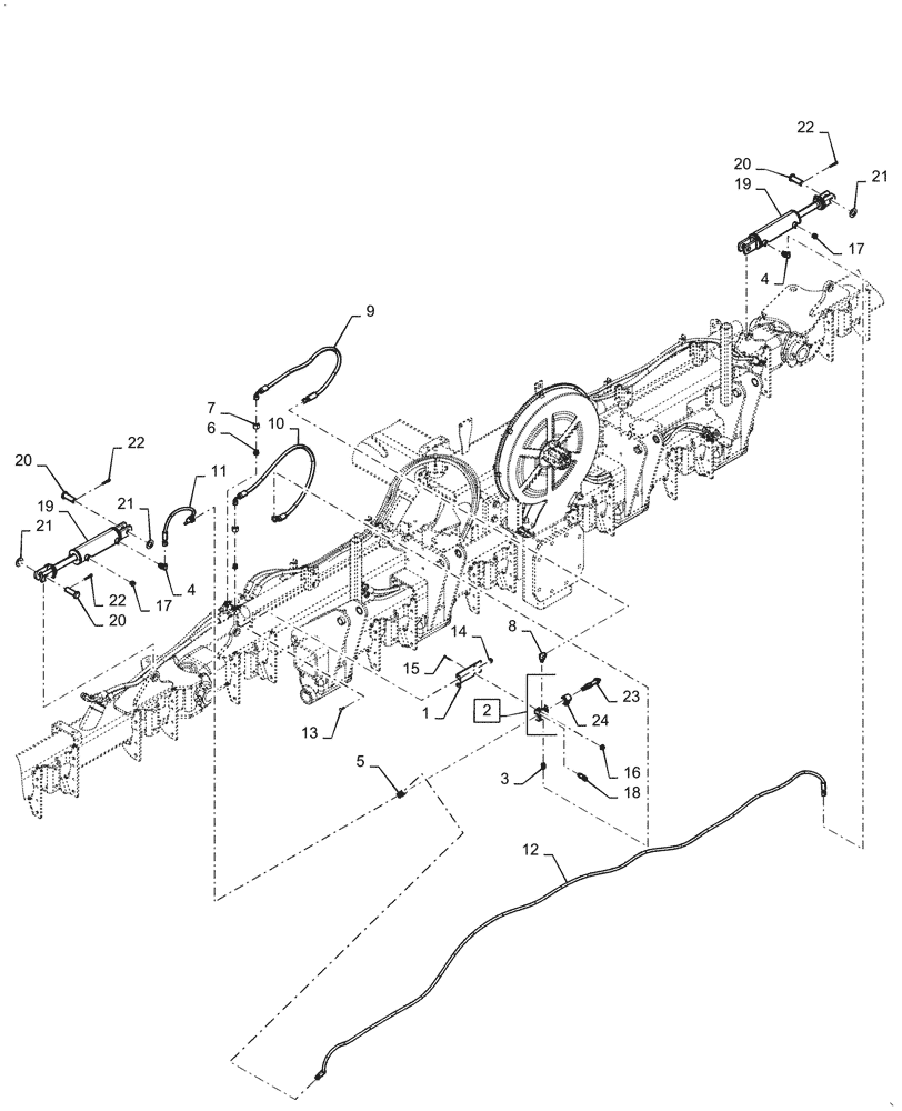 Схема запчастей Case IH 2150 - (35.100.BI[09]) - HYDRAULIC WEIGHT MANAGEMENT (35) - HYDRAULIC SYSTEMS