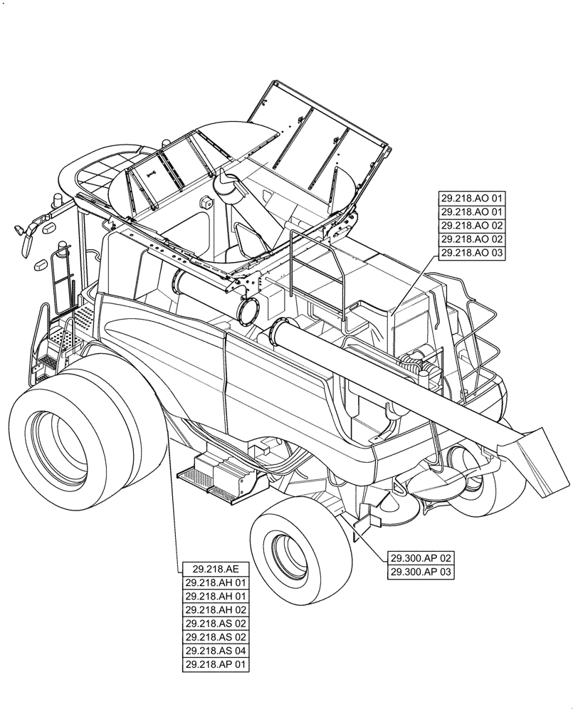 Схема запчастей Case IH 7088 - (29.000.00) - SECTION IDEX - HYDROSTATIC TRANSMISSION (29) - HYDROSTATIC DRIVE