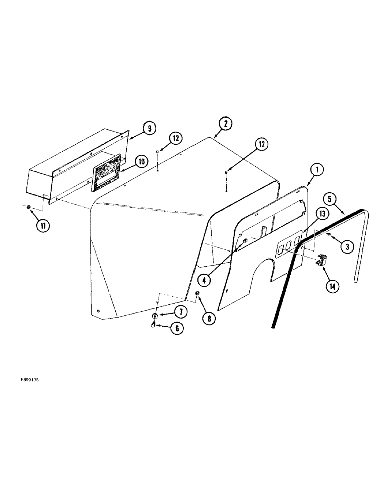Схема запчастей Case IH 9330 - (9-070) - INSTRUMENT PANEL, ROPS (09) - CHASSIS/ATTACHMENTS