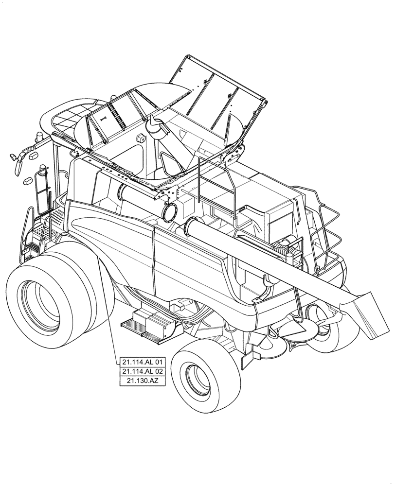 Схема запчастей Case IH 7088 - (21.000.00) - SECTION INDEX - TRANSMISSION (21) - TRANSMISSION