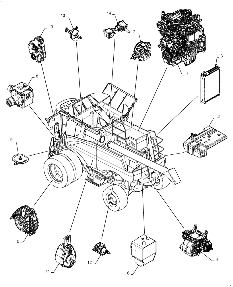 Схема запчастей Case IH 5088 - (05.100.03[02]) - CAPACITIES (05) - SERVICE & MAINTENANCE