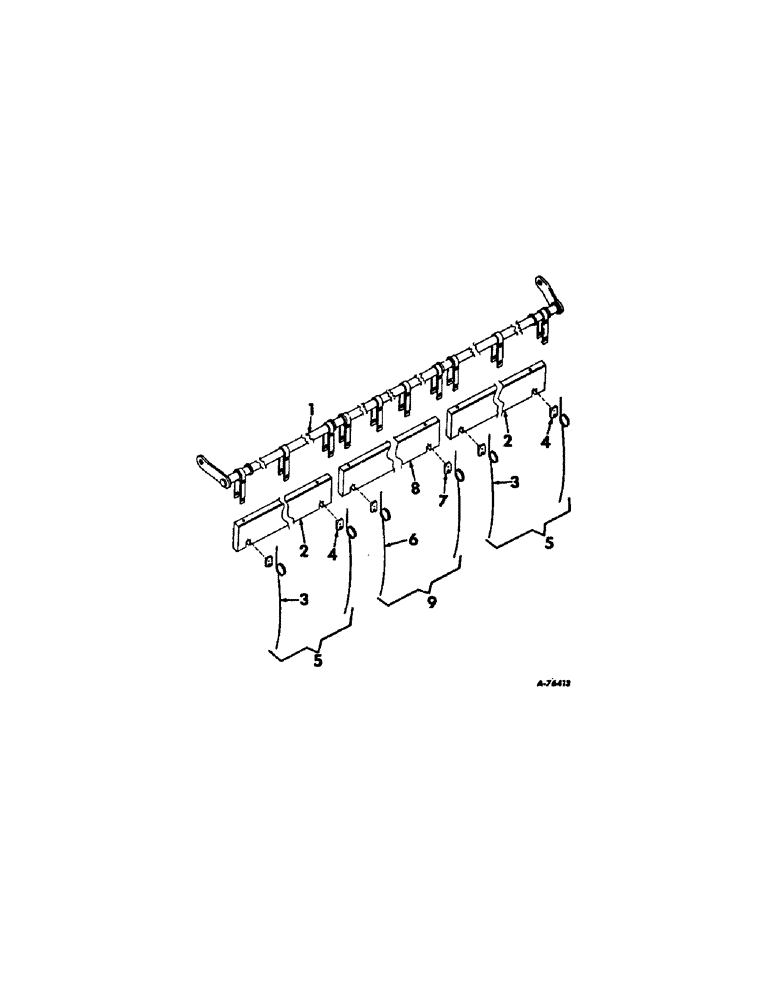 Схема запчастей Case IH 403 - (332) - BAT ASSY, 15-FOOT (58) - ATTACHMENTS/HEADERS