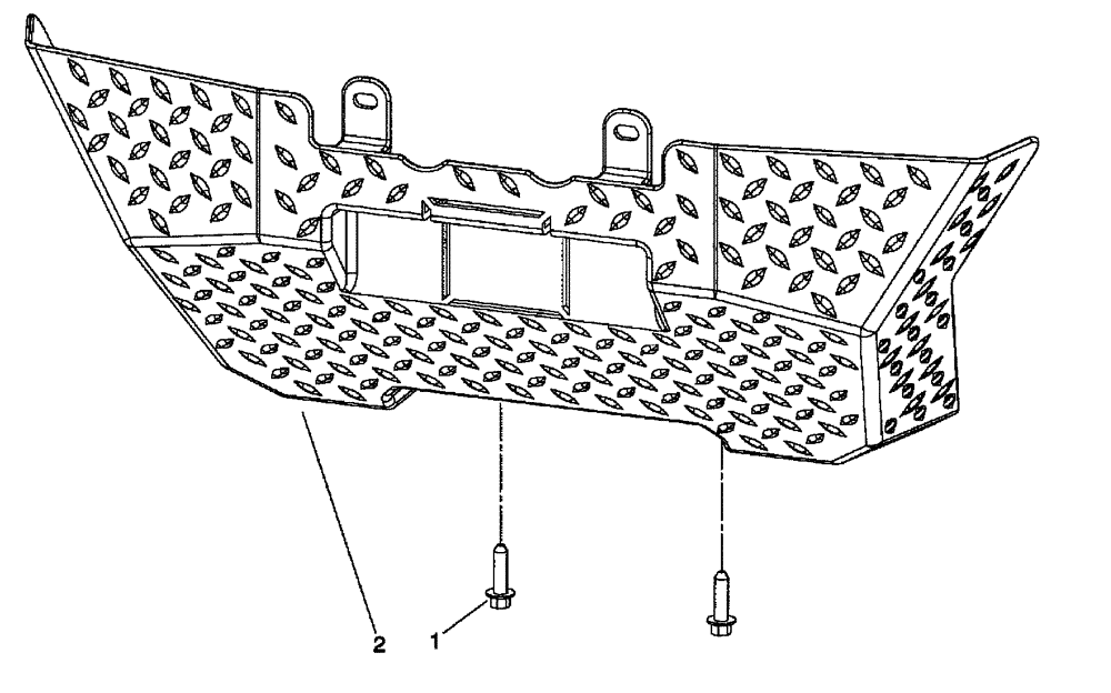 Схема запчастей Case IH SCOUT XL - (90.118.01[01]) - PLASTIC SKID PLATE (90) - PLATFORM, CAB, BODYWORK AND DECALS
