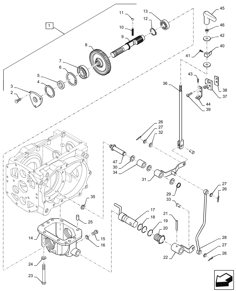 Схема запчастей Case IH MW172S - (88.100.31[03]) - DIA KIT, PTO DRIVE (88) - ACCESSORIES