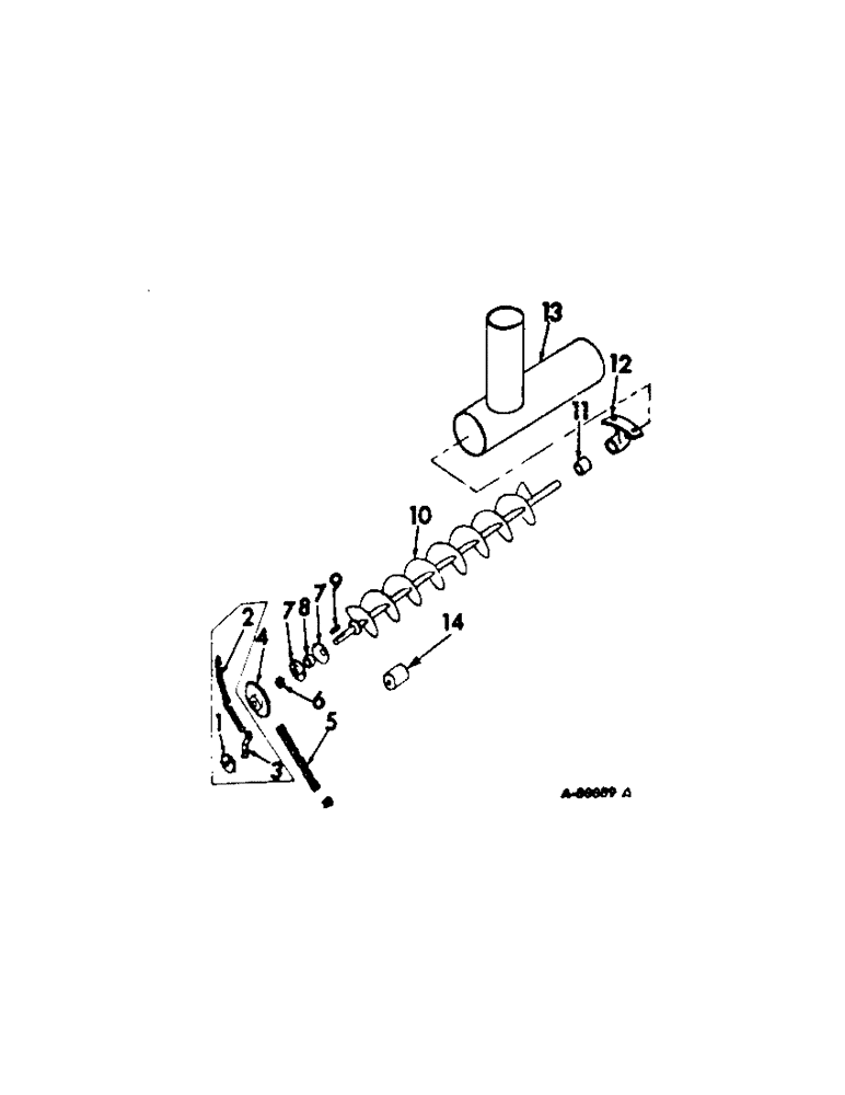 Схема запчастей Case IH 850 - (B-27) - MIXER INTAKE AUGER 
