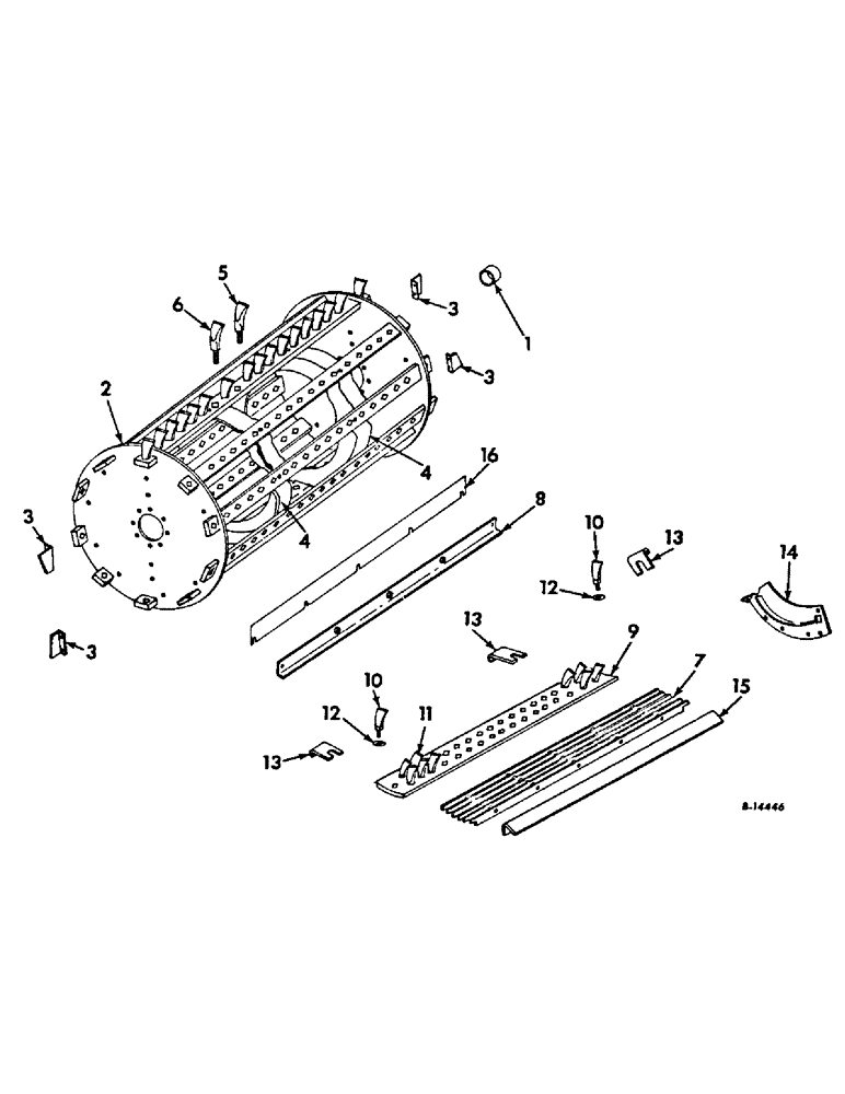 Схема запчастей Case IH 315 - (R-17) - SEPARATOR, SPIKE TOOTH CYLINDER ATT Separation