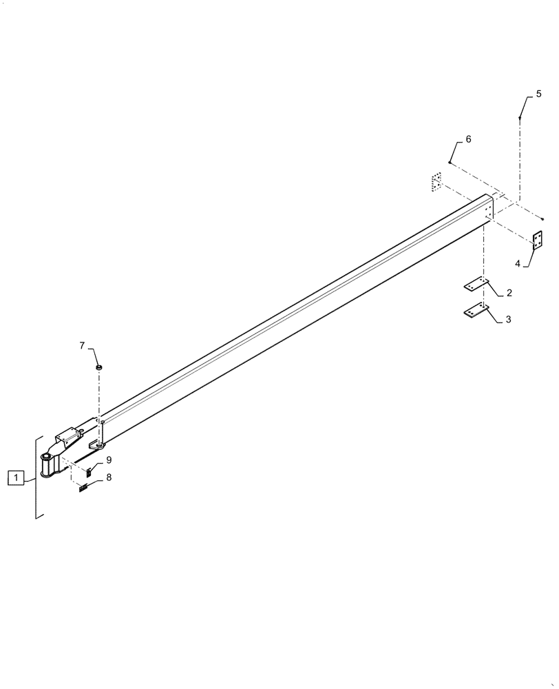 Схема запчастей Case IH 2150 - (37.100.AF[08]) - INNER HITCH, 24 ROW (37) - HITCHES, DRAWBARS & IMPLEMENT COUPLINGS