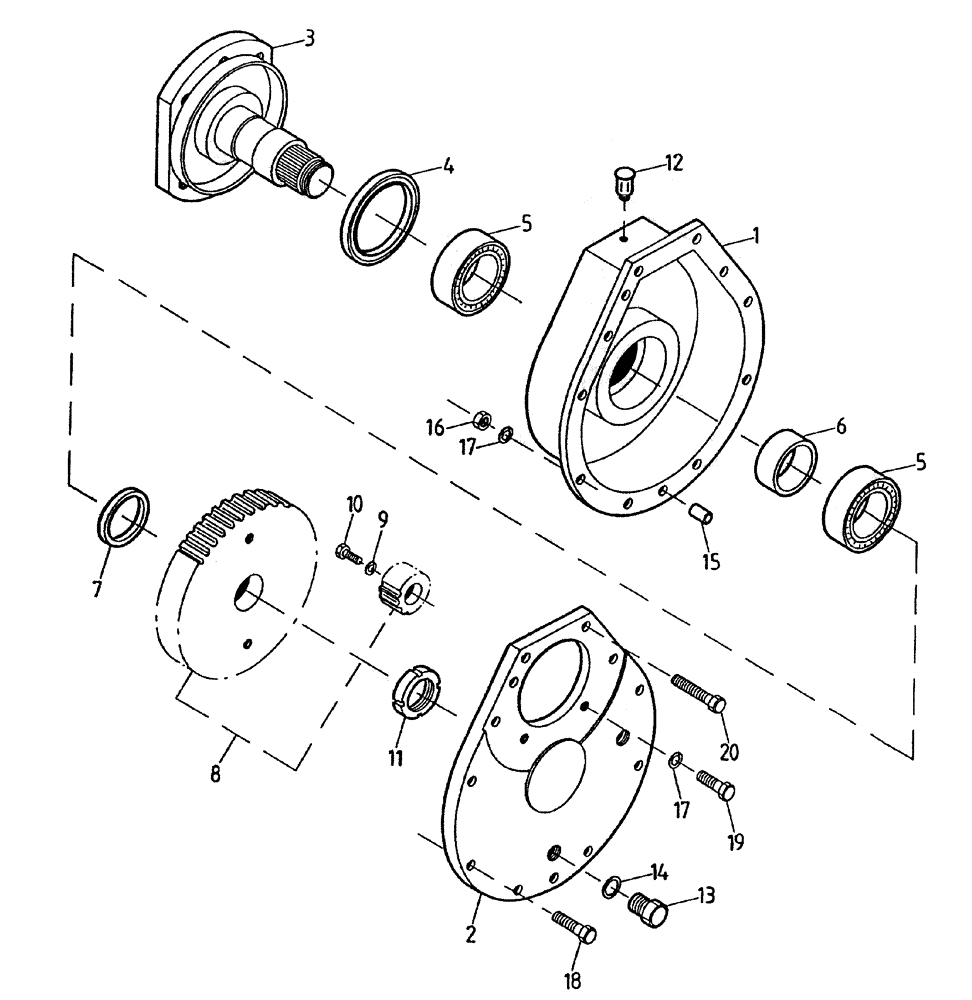Схема запчастей Case IH 7700 - (A02-90) - SWINGING KNIFE CHOPPER GEARBOX, UP TO AND INCLUDING SERIAL #8031 Mainframe & Functioning Components
