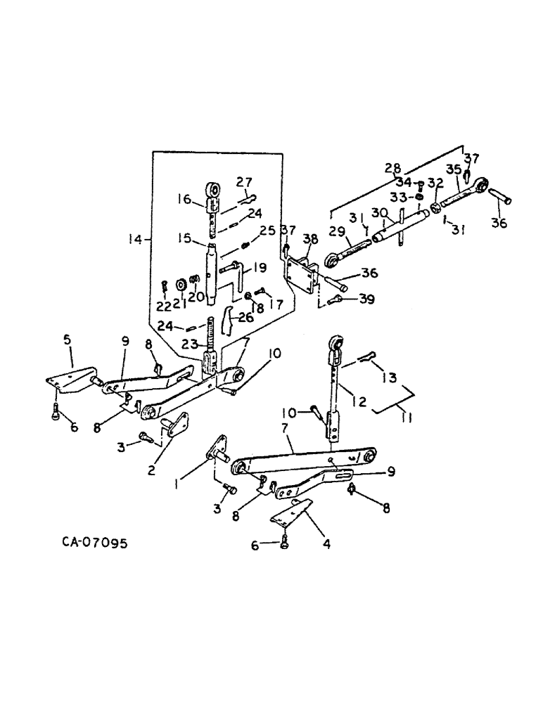 Схема запчастей Case IH 284 - (09-04) - FRAME, THREE POINT HITCH, DIESEL ENGINE TRACTORS (12) - FRAME