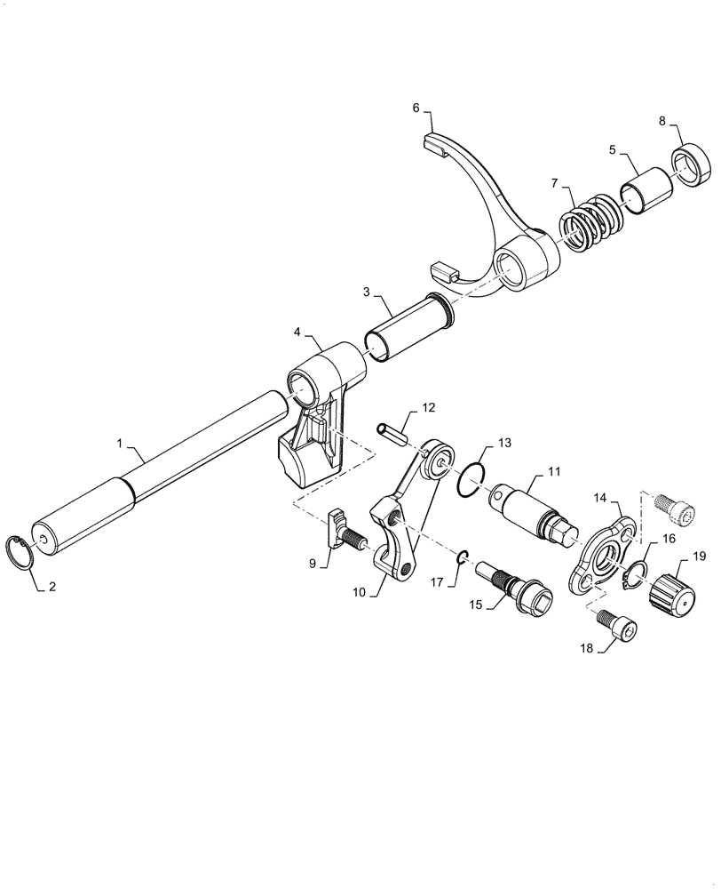 Схема запчастей Case IH FARMALL 45C - (23.304.AJ[03]) - FWD/MID PTO ENGAGEMENT (23) - FOUR WHEEL DRIVE SYSTEM