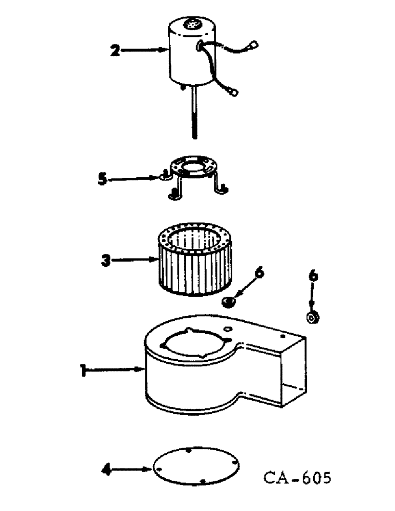 Схема запчастей Case IH 815 - (N-11) - PARTS, ACCESSORIES AND ATTACHMENTS, OPERATORS CAB BLOWER SERIAL NO. 3451 AND BELOW Accessories & Attachments