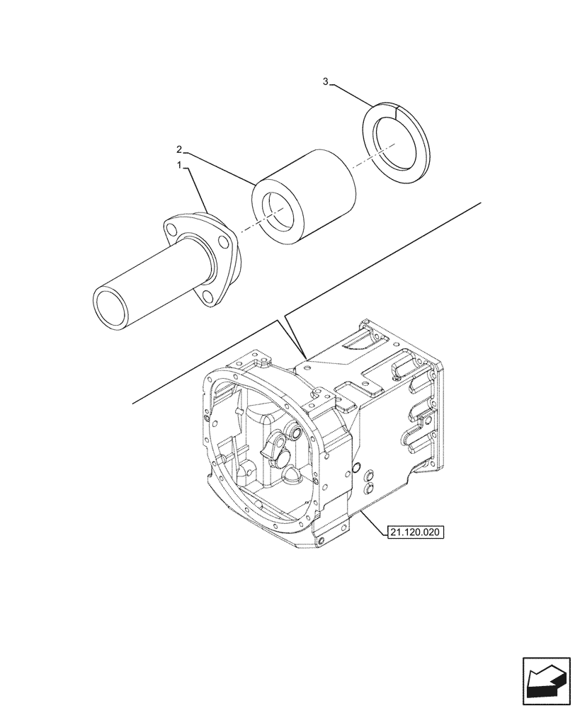 Схема запчастей Case IH JX95HC PLUS - (18.100.040) - VAR - 335113 - CLUTCH, CONTROL, LINK, 20+12 SYNCHRO+CREEPER (18) - CLUTCH