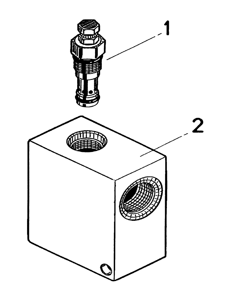 Схема запчастей Case IH 7700 - (B05-22) - HYDRAULIC RELIEF VALVE Hydraulic Components & Circuits