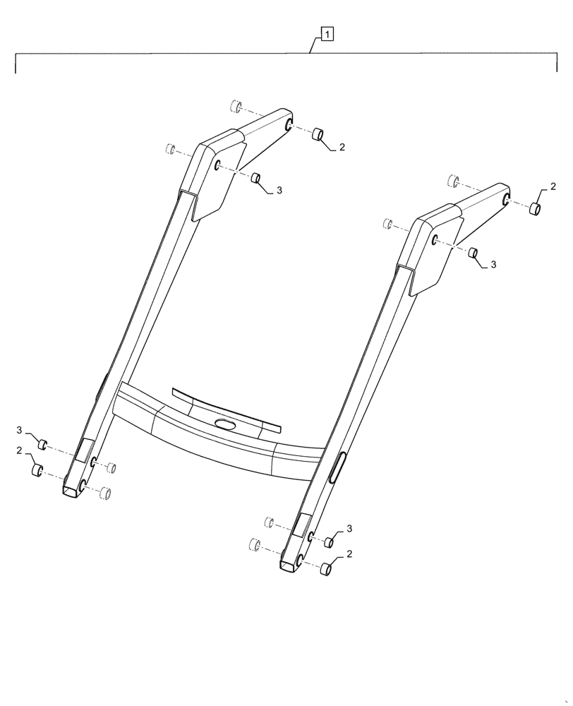 Схема запчастей Case IH L765 - (82.100.060) - LOADER ARM FRAME BUSHING (82) - FRONT LOADER & BUCKET