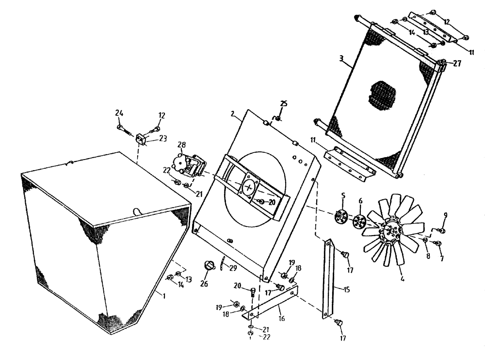 Схема запчастей Case IH 7700 - (C02[40A]) - REMOTE OIL COOLER Engine & Engine Attachments