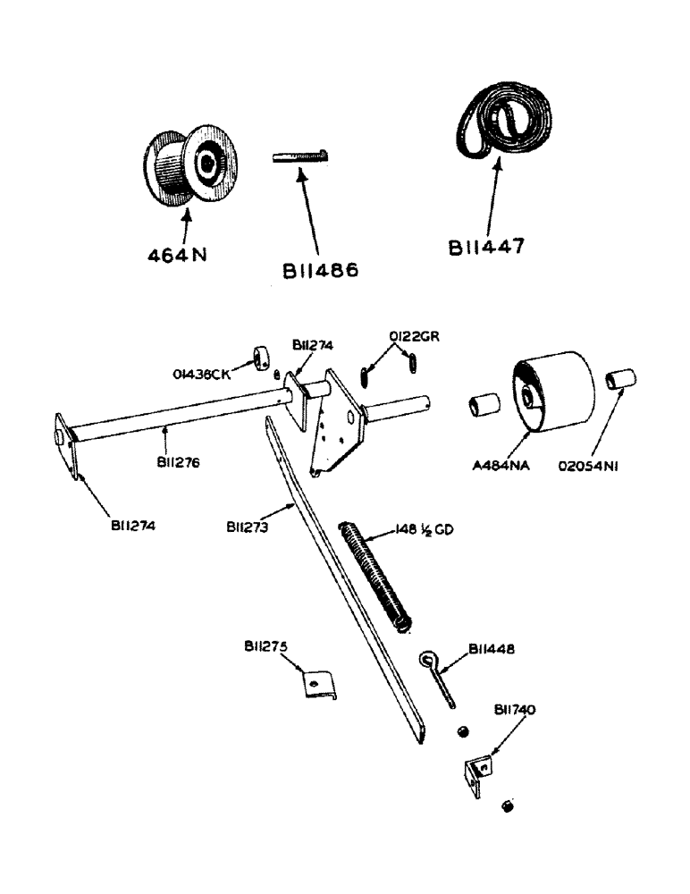 Схема запчастей Case IH 130 - (09) - MAIN DRIVE ENGINE EQUIPPED BALERS 
