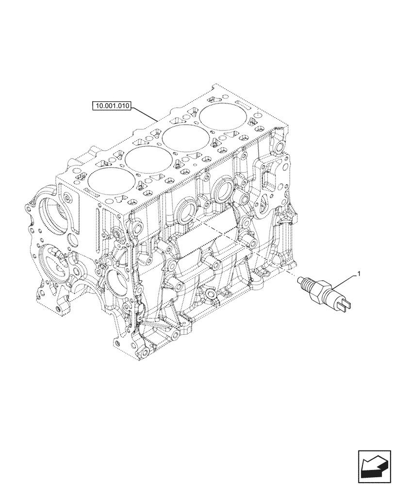 Схема запчастей Case IH JX95HC PLUS - (55.010.020) - STD + VAR - 391606 - PRESSURE SWITCH (55) - ELECTRICAL SYSTEMS