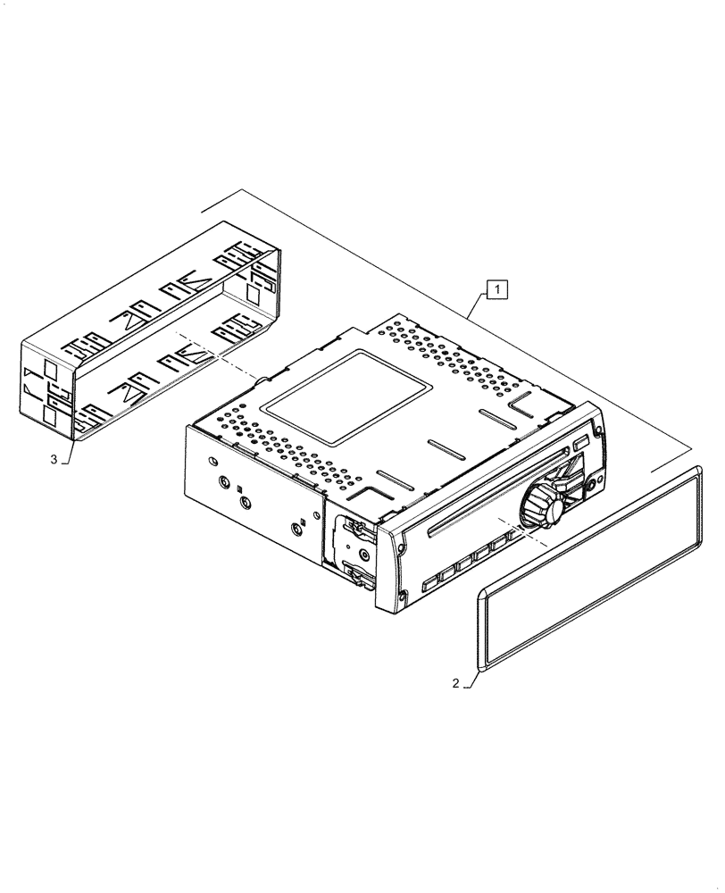 Схема запчастей Case IH FARMALL 45C - (55.512.AA) - RADIO (55) - ELECTRICAL SYSTEMS