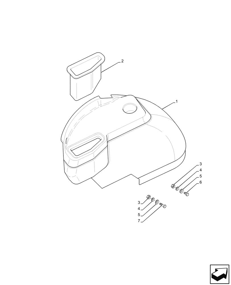 Схема запчастей Case IH JX95HC PLUS - (90.160.110) - STD + VAR - 391606 - CAB INTERIOR TRIM, LH (90) - PLATFORM, CAB, BODYWORK AND DECALS