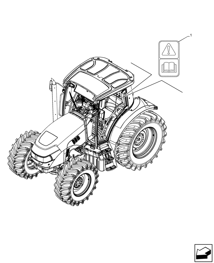 Схема запчастей Case IH JX95HC PLUS - (90.108.090) - VAR - 330641 - WARNING DECAL (90) - PLATFORM, CAB, BODYWORK AND DECALS