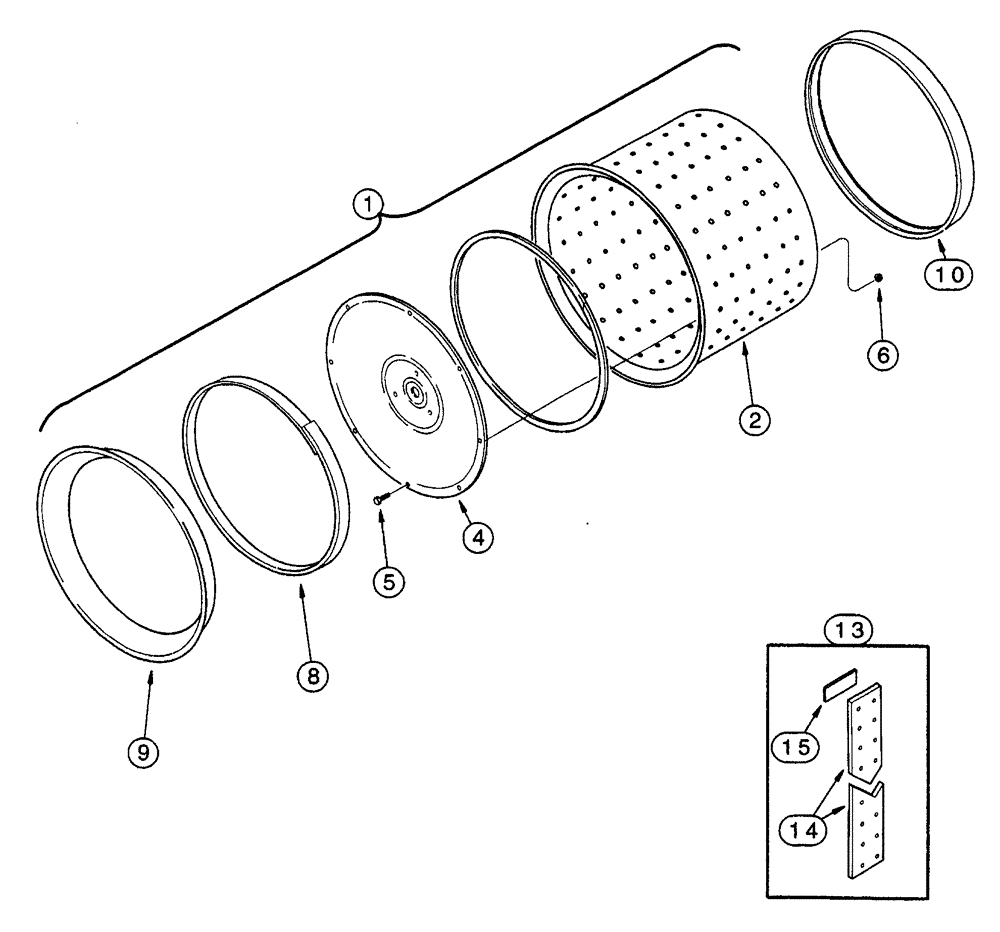 Схема запчастей Case IH CONCORD - (9C-08) - SEED DRUM 