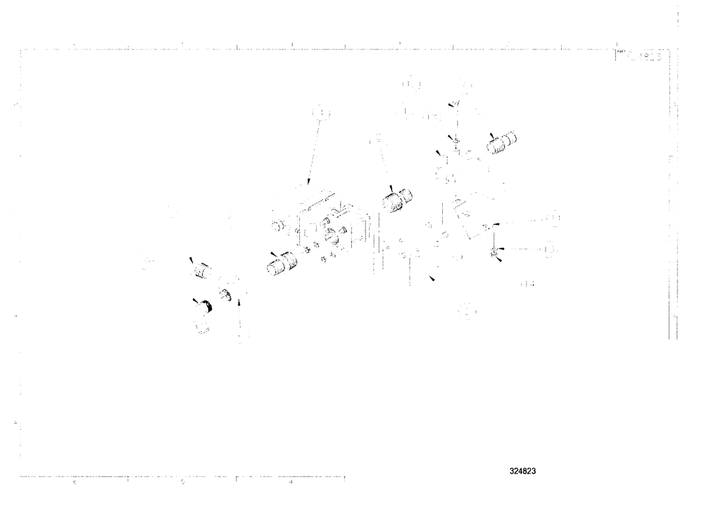 Схема запчастей Case IH SPX3200 - (09-054) - CONTROL VALVE CENTER BOOM (5-SECT. LIQ.) (78) - SPRAYING