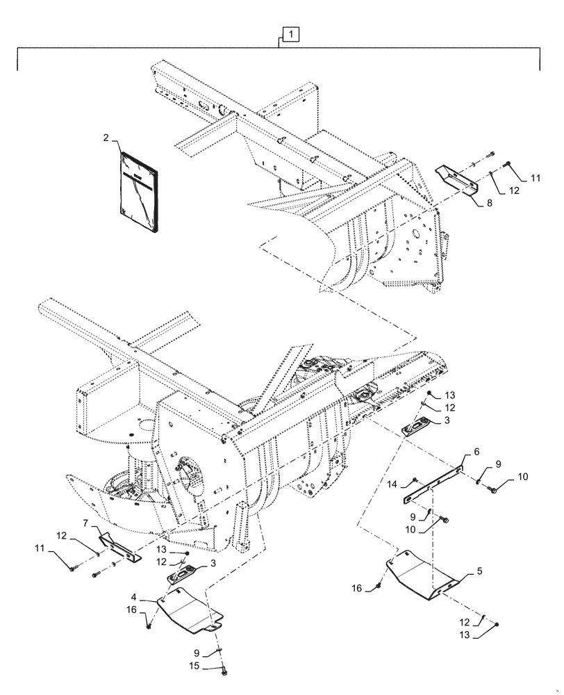 Схема запчастей Case IH RD193 - (88.058.10) - KIT, 10 DISC FULL COVERAGE SKID SHOE (88) - ACCESSORIES