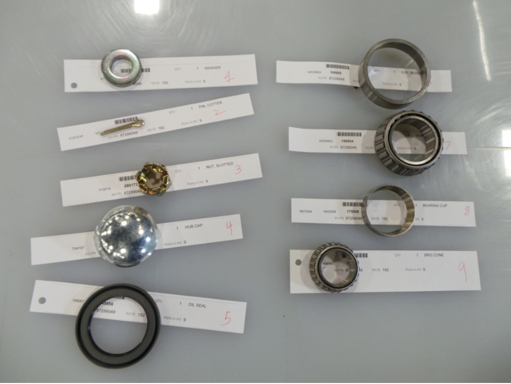 Схема запчастей Case IH SB541C - (88.510.09) - KIT WHEEL BEARING (88) - ACCESSORIES