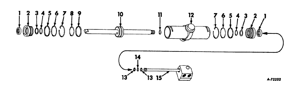 Схема запчастей Case IH 444 - (J-08) - STEER MECHANISM, HYDROSTATIC POWER STEER CYL, TRACTORS WITH 45-61" & 49-69" NARROW TREAD FRONT AXLES Steering Mechanism