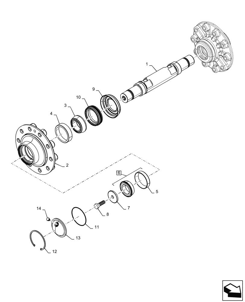 Схема запчастей Case IH QUADTRAC 540 - (48.138.AB[18]) - REAR IDLER ASSY, ARCTIC (48) - TRACKS & TRACK SUSPENSION