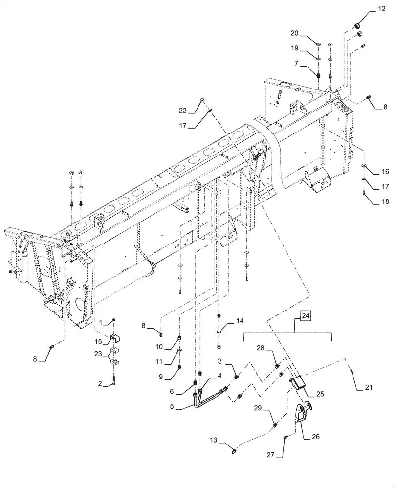 Схема запчастей Case IH 3020-30 - (35.410.01) - HYDRAULIC SYSTEM, MULTI-COUPLER AND HARDWARE (35) - HYDRAULIC SYSTEMS