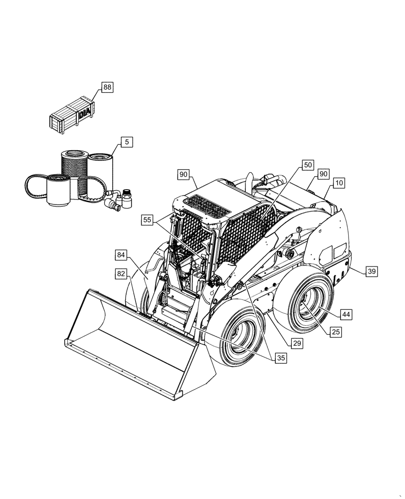 Схема запчастей Case IH SV340 - (00.000.00) - MAIN PICTORIAL INDEX - COMPLETE UNIT (00) - GENERAL & PICTORIAL INDEX