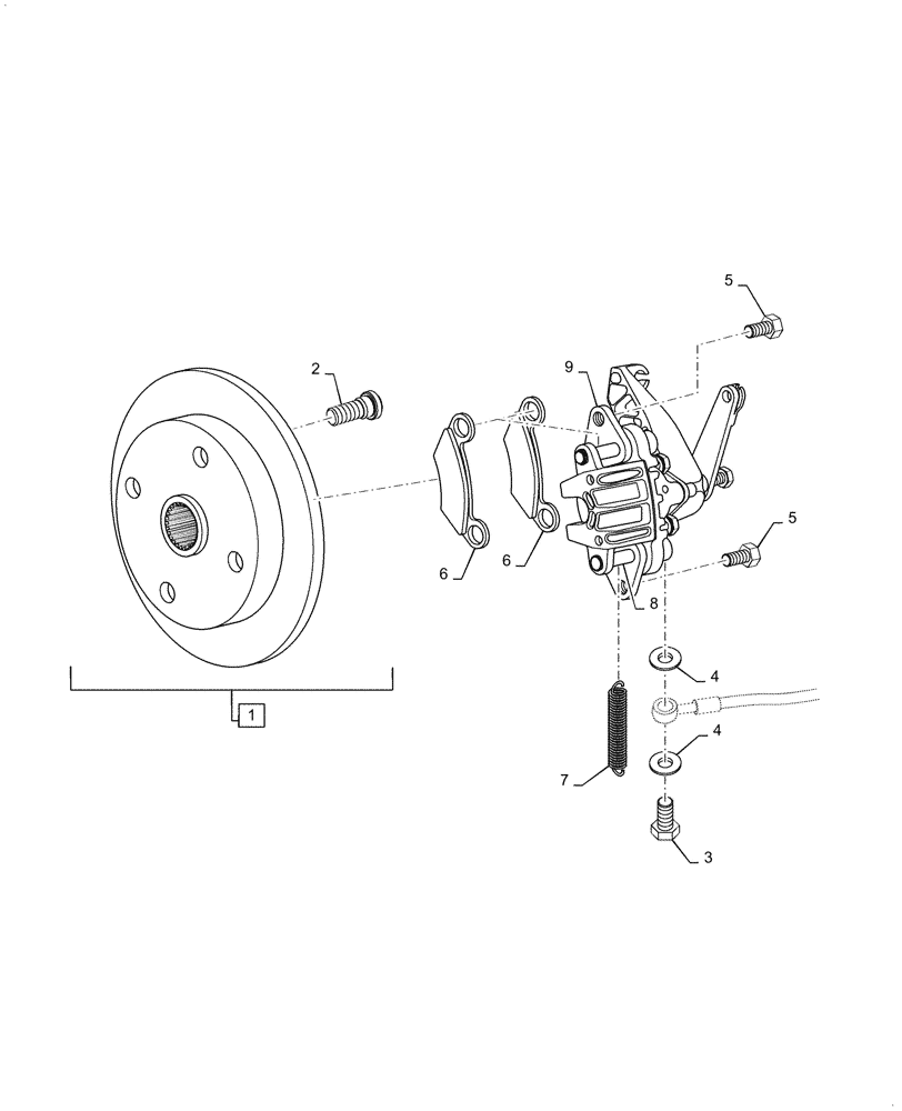 Схема запчастей Case IH SCOUT XL - (33.202.020[01]) - REAR BRAKE ASSY. (BEFORE AUG 15 2011) (33) - BRAKES & CONTROLS