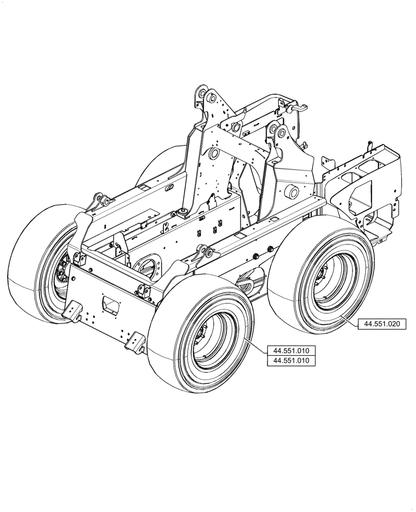 Схема запчастей Case IH SV340 - (00.000.44) - PICTORIAL INDEX - WHEELS (00) - GENERAL & PICTORIAL INDEX