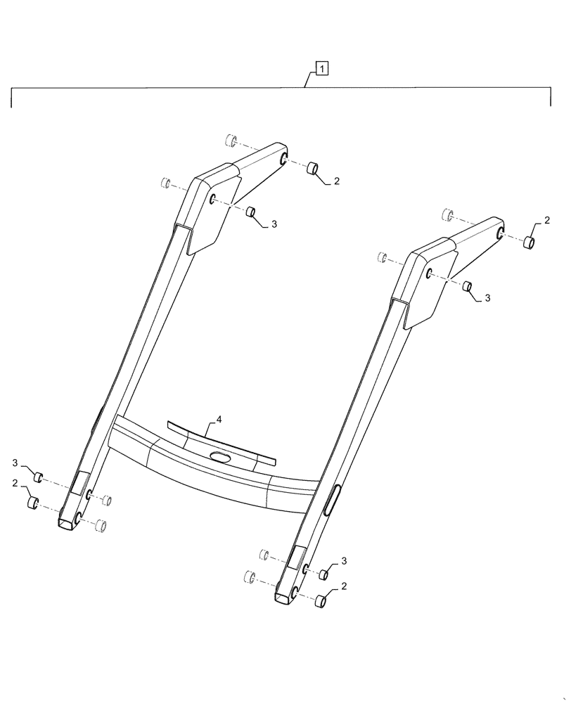 Схема запчастей Case IH L785 - (82.100.070) - LOADER ARM FRAME BUSHING (82) - FRONT LOADER & BUCKET