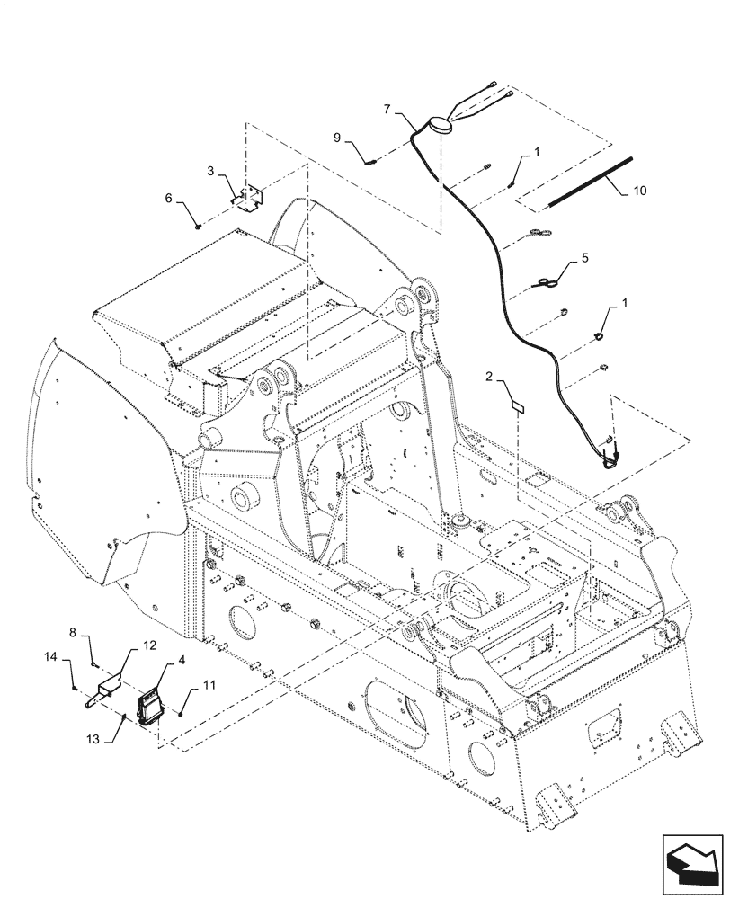 Схема запчастей Case IH SV300 - (55.991.AE) - TELEMATIC SYSTEM, VERTICAL (55) - ELECTRICAL SYSTEMS